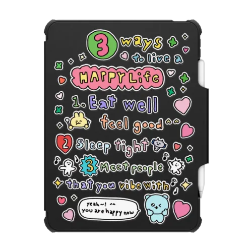 3 WAY TO LIVE A HAPPY LIFE - iPad Pro 11-inch (3rd/4th gen) - iPad Impact Folio Case