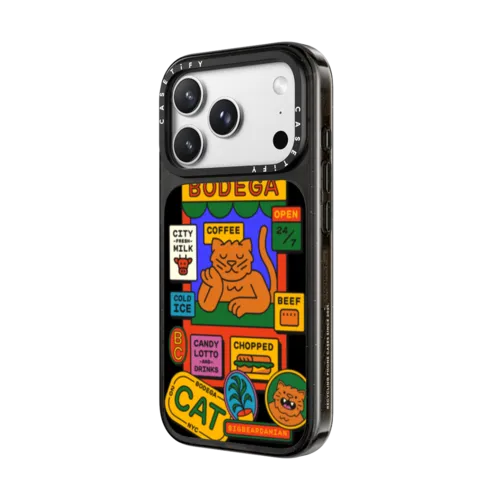 Bodega Cat - iPhone 18 Pro - Impact Case MagSafe Compatible - Glossy