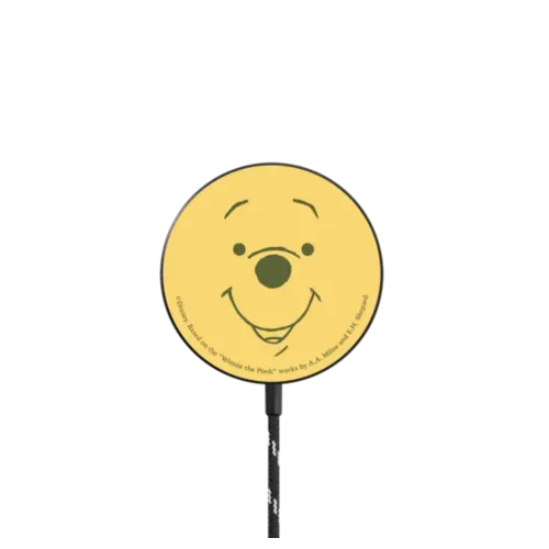 Bee Happy Pooh Magnetic Wireless Charger - PowerThru Magnetic Wireless Charger MagSafe Compatible