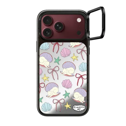 pearl bunny - iPhone 18 Pro Max - Impact Ring Stand Case - Mirror