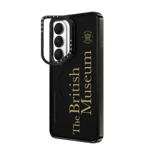 The British Museum Logo Case - Galaxy S26 - Impact Ring Stand Magnetic Case