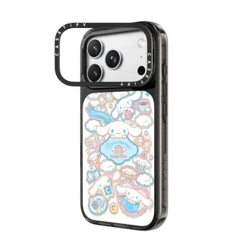 Cinnamoroll Lovely Cafe Sticker Case - iPhone 18 Pro Max - Impact Ring Stand Case MagSafe Compatible - Glossy