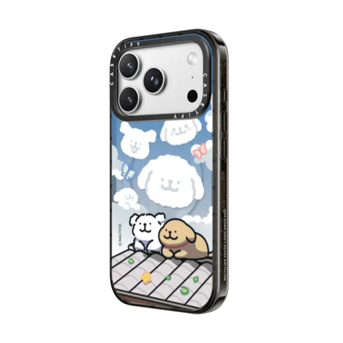 Maltese Lazy Clouds Case - iPhone 18 Pro Max - Impact Case MagSafe Compatible