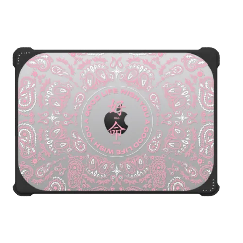 WYAGL Paisley Laptop Case - Pink - MacBook Pro 14-inch (M1 - M5) - MacBook Bounce Case