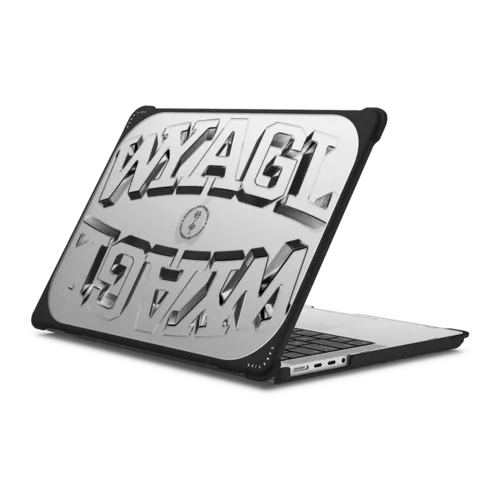 WYAGL Paisley Laptop Case - Metallic Logo - MacBook Pro 14-inch (M1 - M5) - MacBook Bounce Case