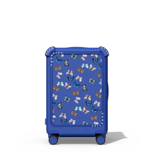 Noir Butterfly - 21" Carry-On Suitcase - Bounce Suitcase