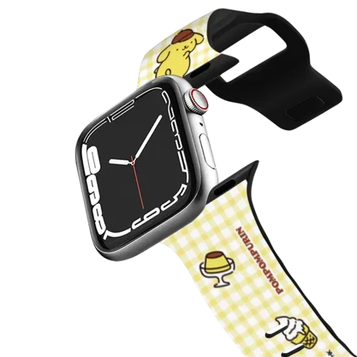 Pompompurin Checkered Pattern Watch Band - Apple Watch Series 7-9 (45mm) - Impact Band