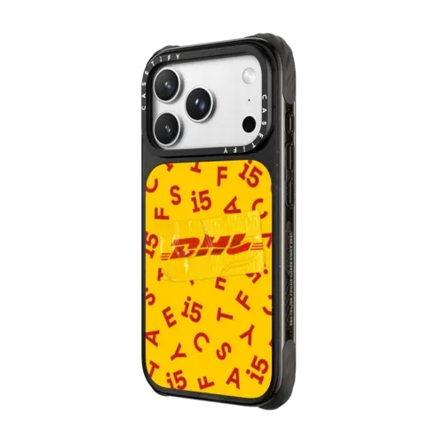 DHL 15th Anniversary Jumbled Pattern Case - iPhone 18 Pro Max - Ultra Impact Case MagSafe Compatible - Glossy